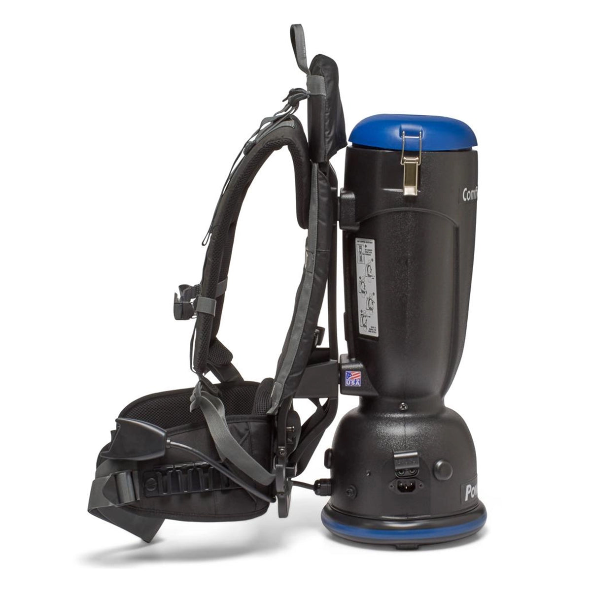 Powr-Flite Comfort Pro Backpack Vacuum 6 Quart - Left Side
