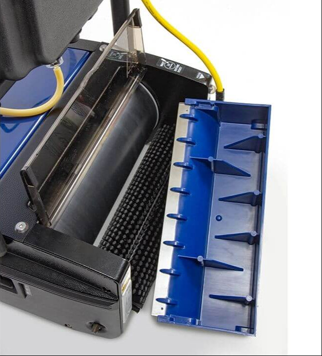Powr-Flite Multiwash Floor Scrubber PFMW14-close up tray out