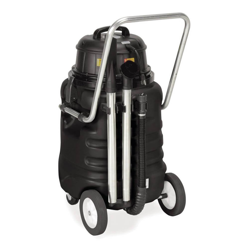 Powr-Flite PF56 Industrial Wet Dry Vacuum-Left Back View