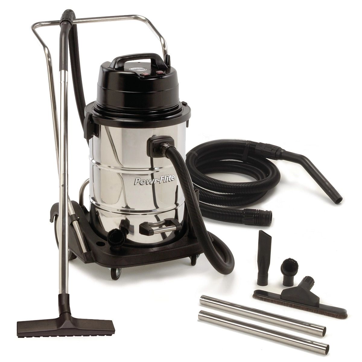 Powr-Flite PF57 Industrial Wet Dry Vacuum-With Tools