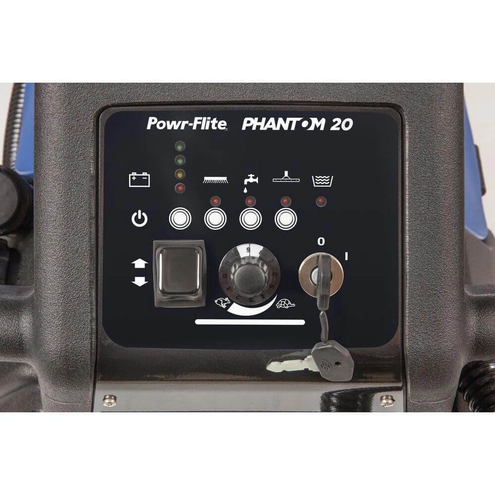 Powr-Flite Phantom 20 Traction-Drive Floor Scrubber-panel