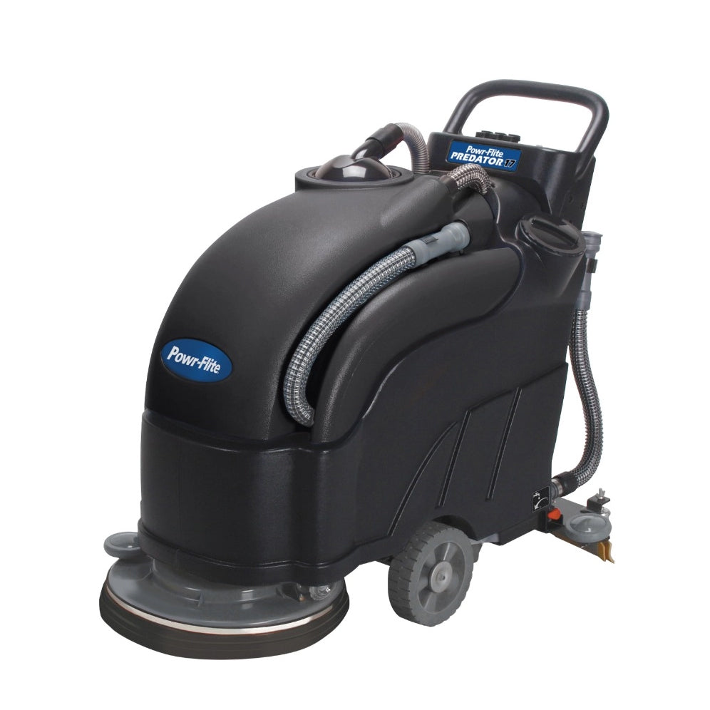 Powr-Flite Predator 17 Walk-Behind Automatic Scrubber - Left Angle View