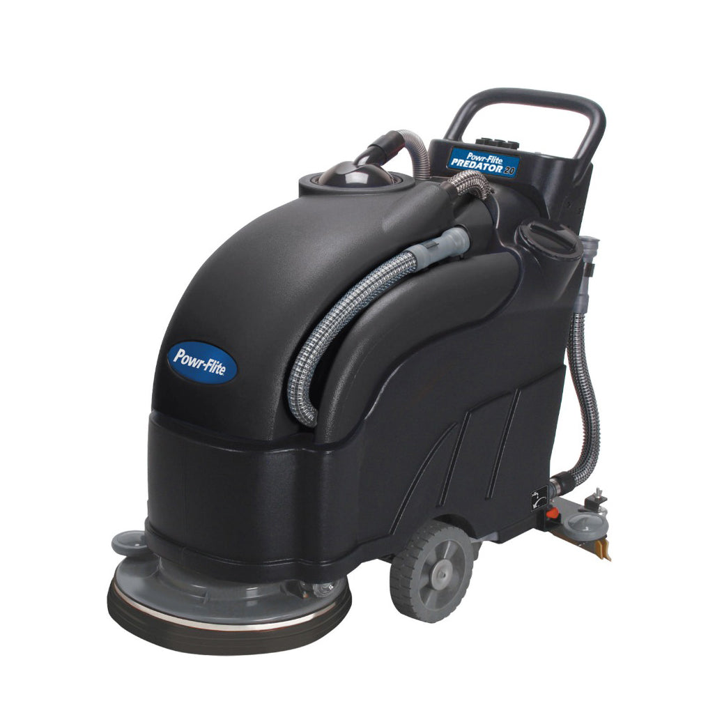 Powr-Flite Predator 20 Walk-Behind Automatic Scrubber - Left Angle View