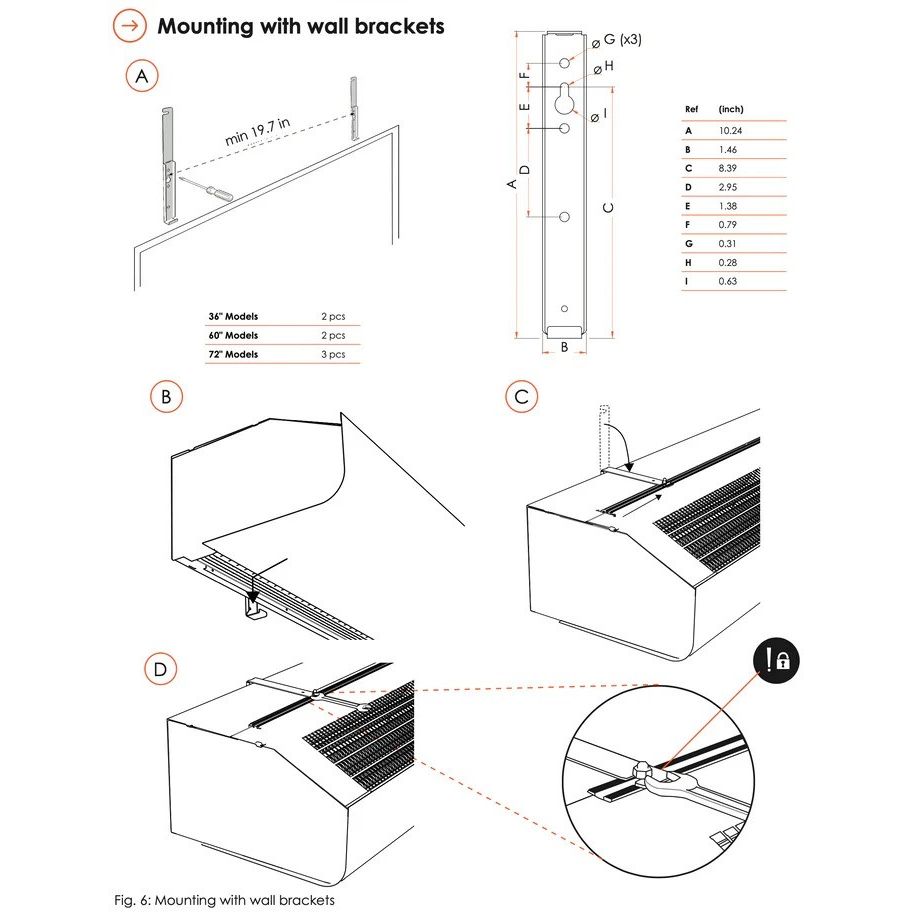 Schwank Select10 60 Air Curtain Ambient 230V Single Phase 1592 CFM_AC-KA60-23_Mounting